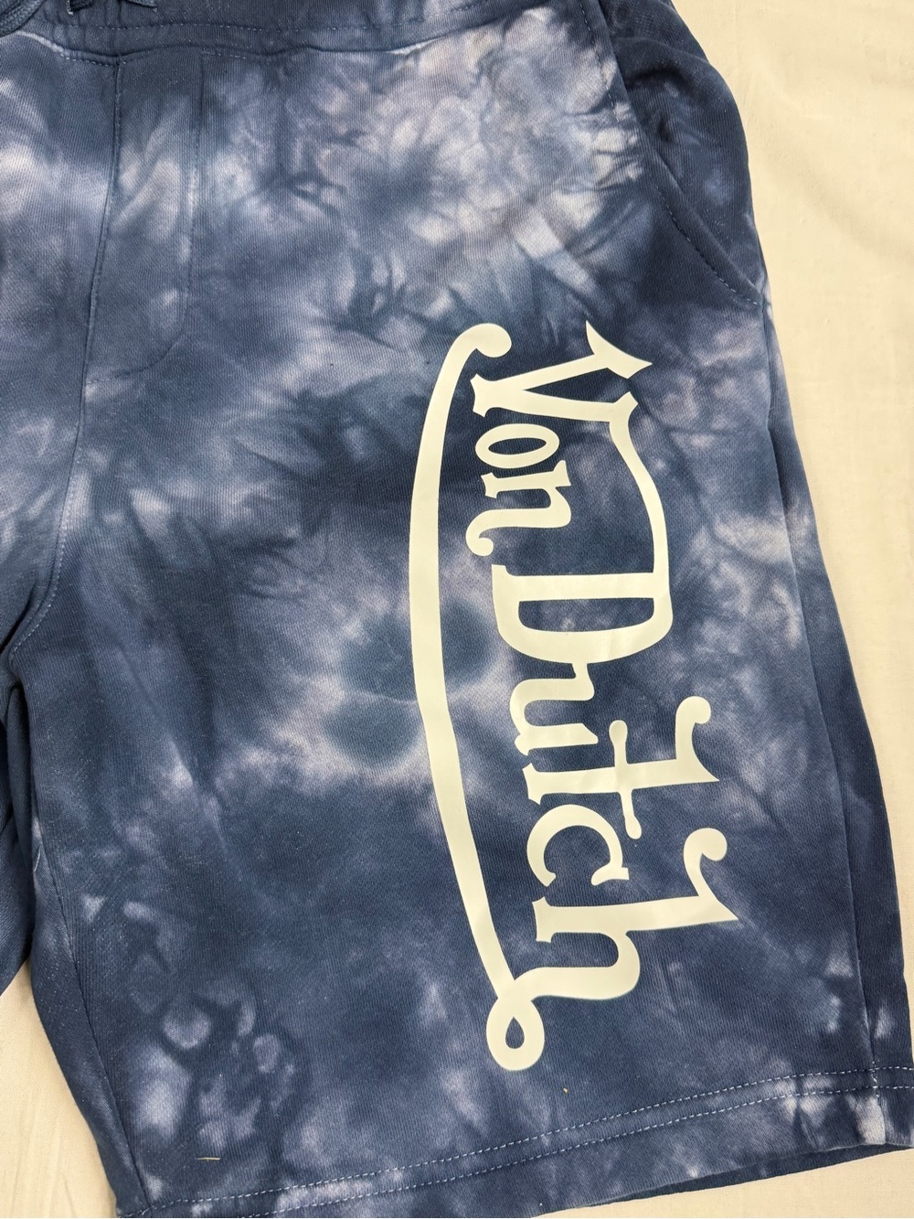 Von Dutch Tie-Dye Blue Shorts